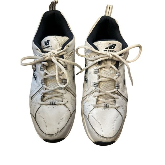 New Balance 608 v4 Mens Size 11 White Leather Athletic Shoes.  Very‎ Good - Picture 1 of 6
